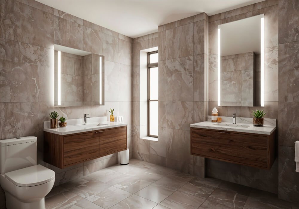 Professional bathroom remodeling services - Expert contractors offering luxury bathroom renovations in Bellevue, Washington
